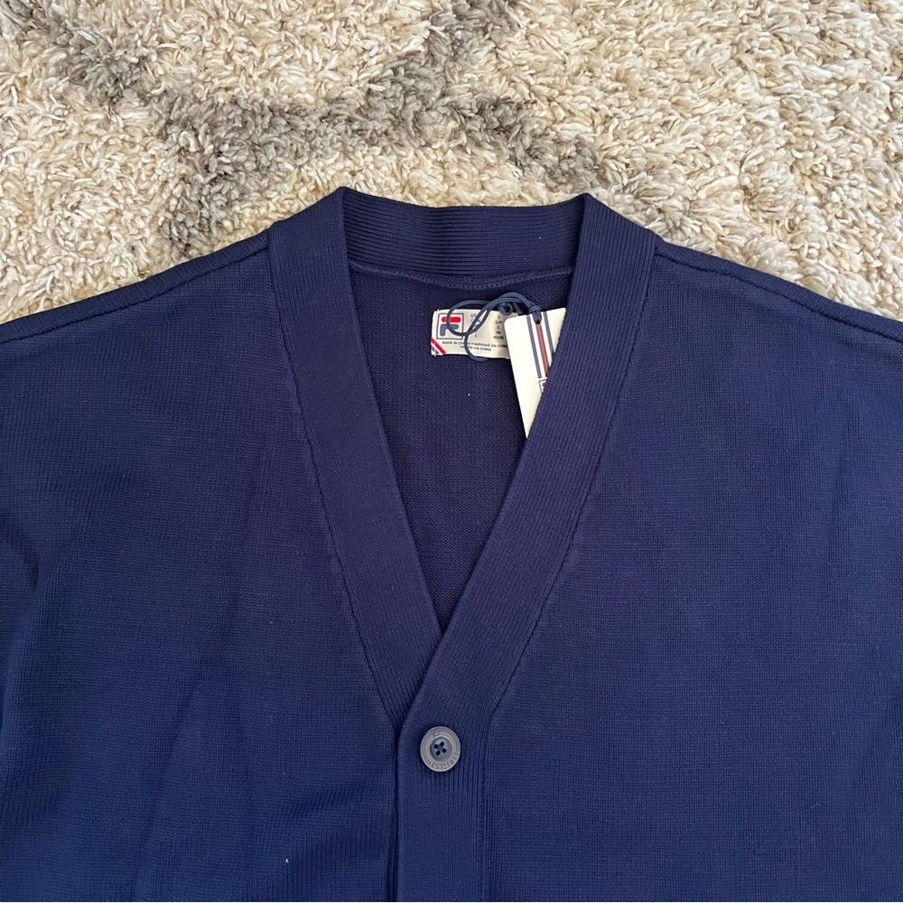 ❤️NWT❤️ FILA Baseline Cardigan Navy - Picture 5 of 8